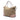 Beige Gucci Large GG Canvas Bree Fold Over Tote Satchel