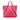 Pink Prada Vitello Daino Open Convertible Tote Satchel