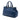 Blue Prada Soft Calf Double Zip Convertible Tote Satchel