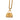 Gold Dior Gold Plated CD Logo Bag Pendant Necklace