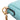 Blue Fendi Mini Zucca Embossed Leather Baguette Satchel - Designer Revival