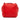 Red Bottega Veneta Nappa Intrecciato Cube Shoulder Bag