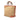 Beige Gucci Raffia Bamboo Childrens Tote