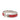 Red Hermès Narrow Enamel Clic H Bracelet PM
