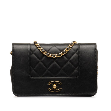 Black Chanel Mademoiselle Wallet On Chain Crossbody Bag - Designer Revival