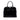 Black Prada Saffiano Vernice Promenade Dome Satchel