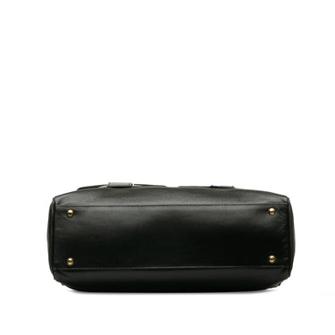 Black YSL Leather Tote Bag - Designer Revival