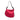 Red Fendi Zucchino Canvas Oyster Hobo