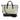 White Chanel Large Aged Calfskin Gabrielle Shopping Tote Satchel