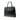 Black Saint Laurent Calfskin Y Cut Out Tote Satchel