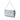 Silver Dior Metallic Patent Microcannage Lady Dior Croisiere Wallet On Chain Crossbody Bag