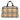 Beige Burberry House Check Coated Canvas Travel Bag