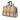 Beige Burberry House Check Coated Canvas Travel Bag