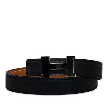 Black Hermes Constance Reversible Belt - Designer Revival