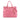 Pink Prada Vitello Daino Open Convertible Tote Satchel