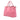 Pink Prada Vitello Daino Open Convertible Tote Satchel