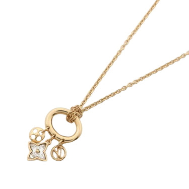 Gold Louis Vuitton My Blooming Strass Necklace
