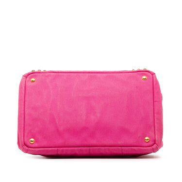 Pink Prada Canapa Bijoux Satchel - Designer Revival
