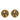 Gold Chanel CC Gold Plated Round Clip on Earrings