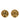 Gold Chanel CC Gold Plated Round Clip on Earrings