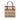 Beige Burberry Haymarket Check Coated Canvas Tote