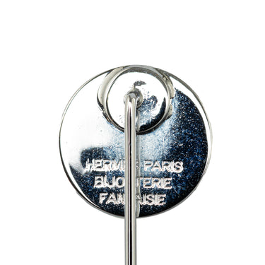 Silver Hermes Clou de Selle Stick Pin Costume Brooch - Designer Revival