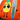 Orange Fendi Neoprene Pineapple Backpack