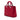 Red Dior Large Satin Lady Dior Satchel