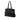 Black Prada Vitello Daino Buckle Tote