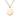 Gold Chanel CC Gold Plated Enamel Camellia Round Pendant Necklace