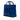 Blue Prada Vitello Trimmed Tessuto Satchel
