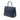 Blue Prada Saffiano Cuir Double Turnlock Satchel
