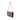 Purple Gucci Metallic Calfskin Bamboo Wallet on Chain Long Wallets