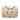 Gold Chanel Paris-Dubai Small Perforated Metallic Lambskin Medals Flap Shoulder Bag