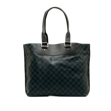 Blue Louis Vuitton Damier Cobalt Cabas Voyage Tote Bag - Designer Revival