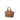 Brown Burberry Leather and House Check Canvas Harcourt Satchel