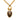 Gold Chanel CC Gold Plated Stone Oval Pendant Necklace