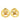 Gold Chanel CC Gold Plated Round Clip On Earrings