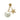 Gold Dior Gold Plated Crystal And Faux Pearl My ABCDior Tribales Single Earring