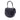 Black Chanel CC Quilted Lambskin Half Moon Top Handle Flap Satchel