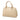 Beige Burberry Leather Front Pocket Handbag
