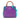 Purple Gucci Mini Bicolor Calfskin Bamboo Shopper Satchel