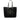 Black Prada Neoprene Logo Shopping Tote