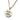 Gold Chanel Gold Plated CC Rhinestones Round Pendant Necklace - Designer Revival