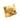 Gold Chanel CC Gold Plated Twisted Brooch