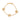 Gold Chanel CC Gold Plated Strass Chain Bracelet