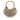 Beige Gucci GG Canvas Peggy Bamboo Hobo Satchel