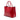 Red Prada Medium Saffiano Vernice Double Satchel