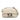 Beige Fendi FF Chenille and Vitello Seta Chain Midi Baguette Shoulder Bag