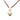 Gold Chanel CC Gold Plated and Leather Woven Crystal Resin Heart Pendant Necklace